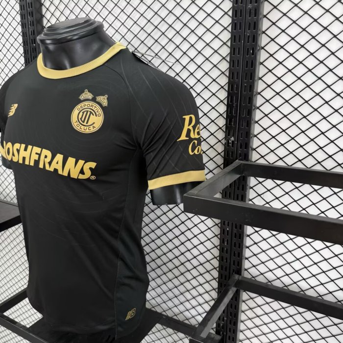 26-27 Toluca Black Special Edition Player Version Soccer Jersey