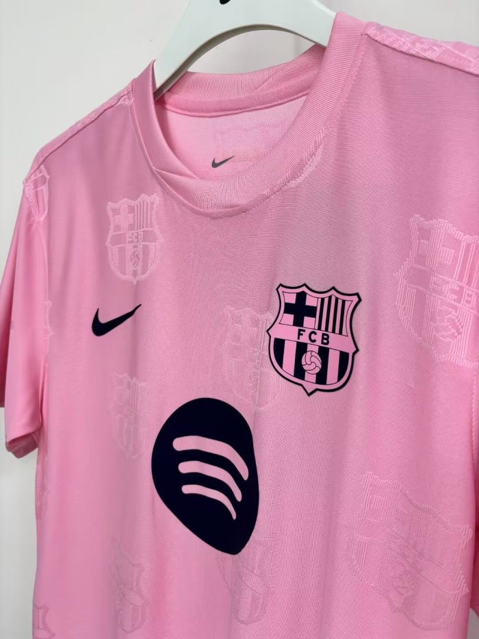 26-27Barcelona Pink Special Edition Player Version Soccer Jersey