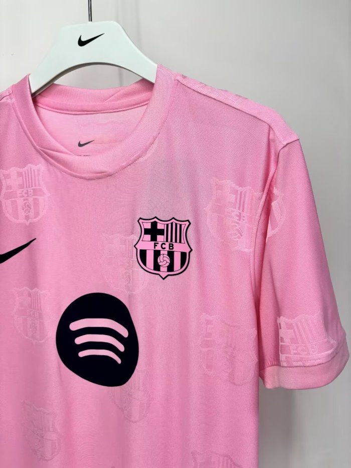 26-27Barcelona Pink Special Edition Player Version Soccer Jersey