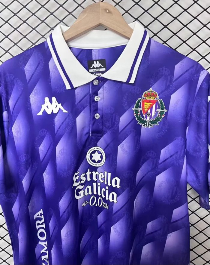 26-27 Real Valladolid Retro Version Fans Soccer Jersey