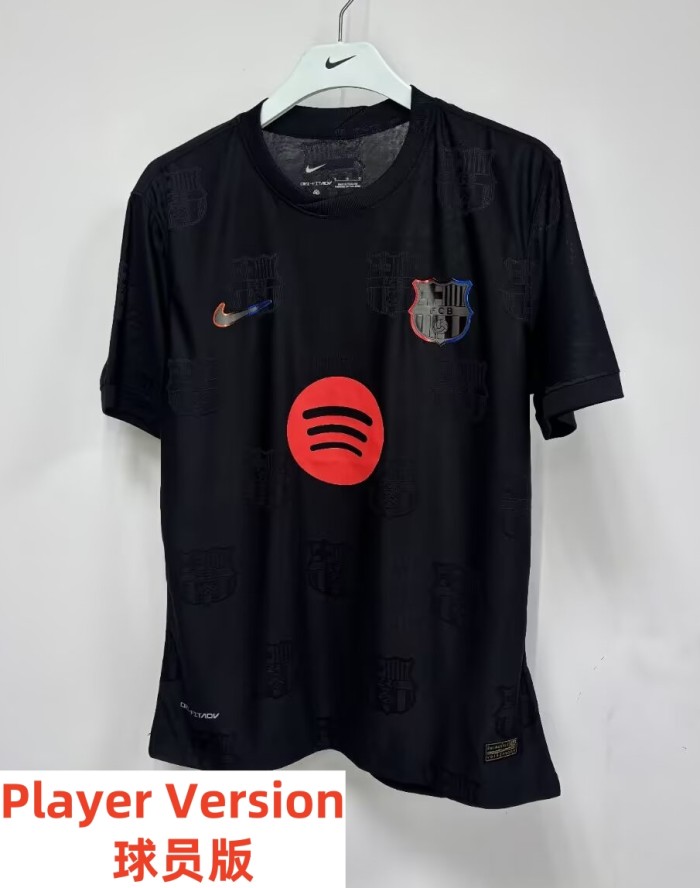 26-27Barcelona Black Special Edition Player Version Soccer Jersey