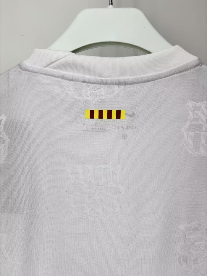 26-27Barcelona White Special Edition Player Version Soccer Jersey