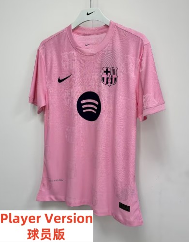 26-27Barcelona Pink Special Edition Player Version Soccer Jersey