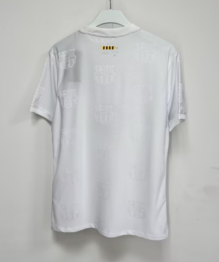 26-27Barcelona White Special Edition Player Version Soccer Jersey