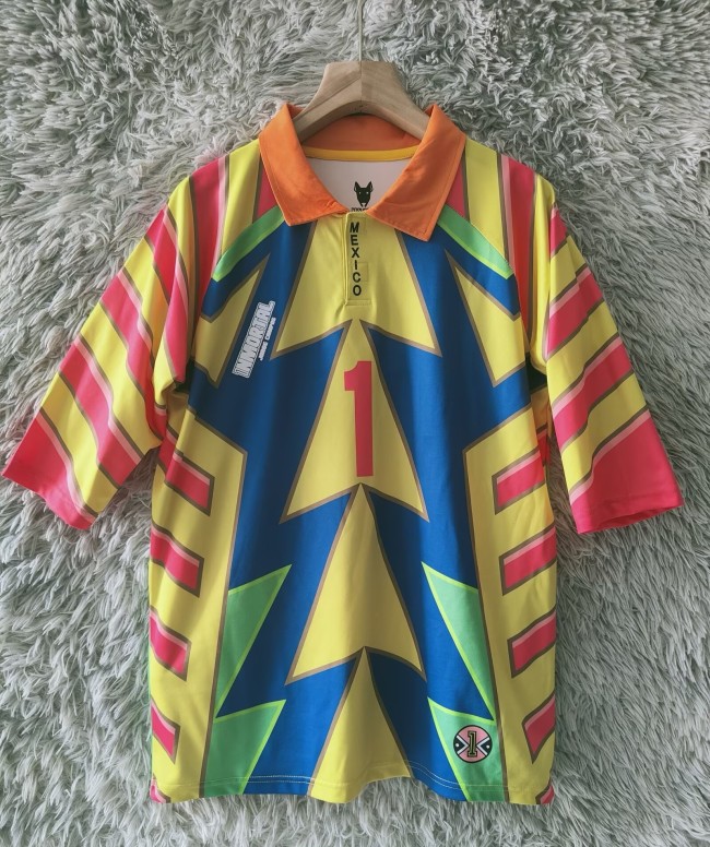 1998 Mexico GoalKeeper Retro Soccer Jersey