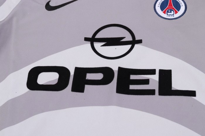 2001-2002 PSG Away Retro Kids Soccer Jersey