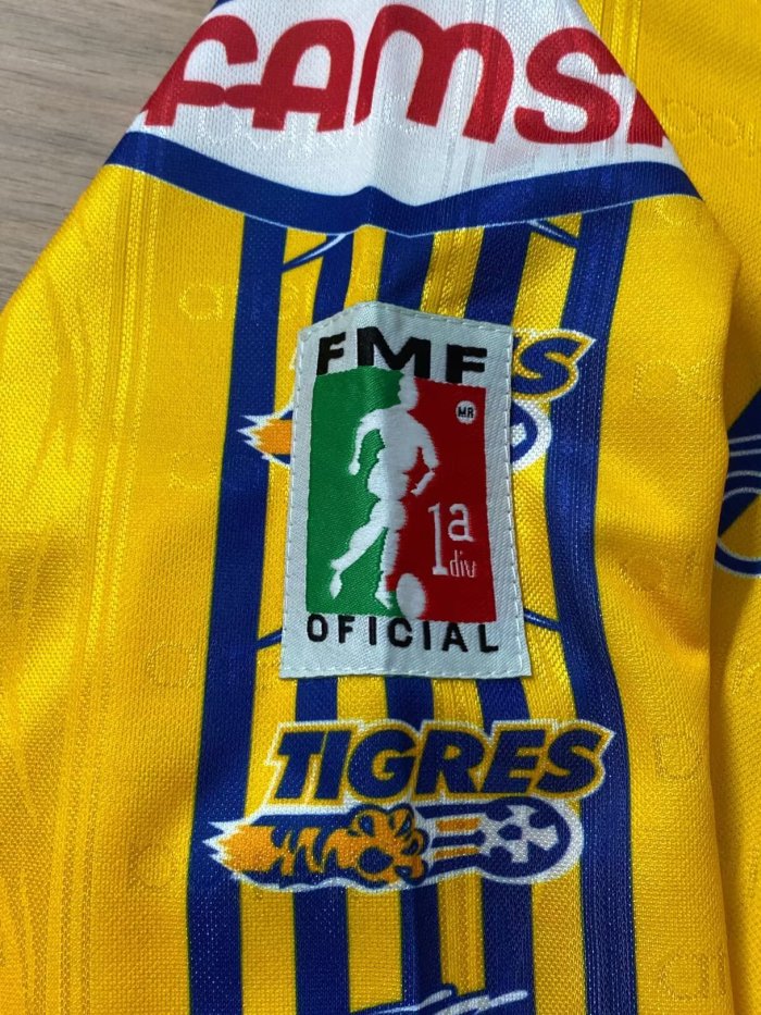 1997-1998 Tigres UANL Home Retro Long Sleeve Soccer Jersey (长袖)
