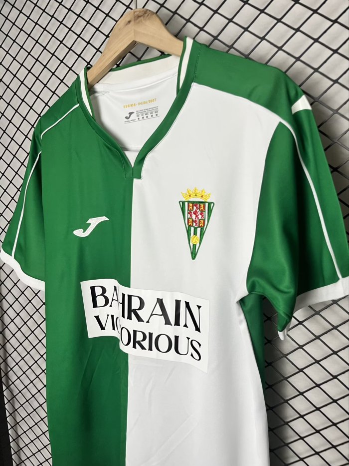 26-27 Cordoba Green White Retro Version Fans Soccer Jersey