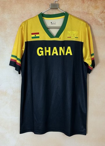 26-27 Ghana Yellow Black Special Edition Fans Soccer Jersey
