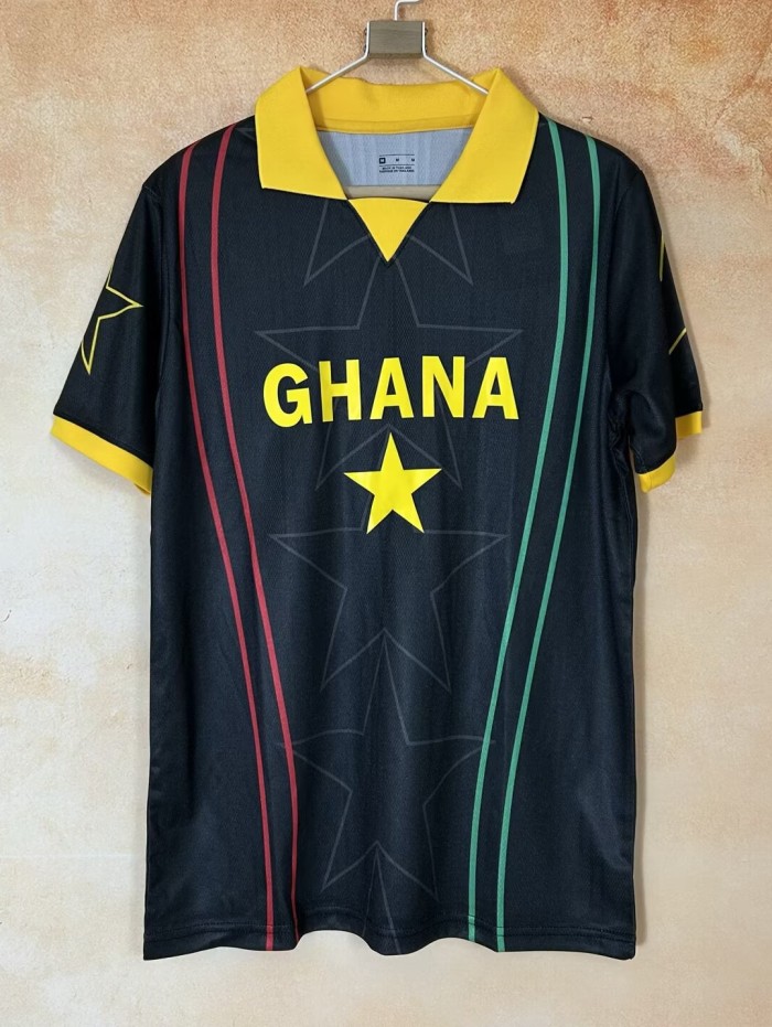 26-27 Ghana Black Special Edition Fans Soccer Jersey
