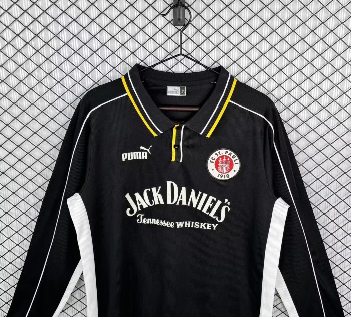 1999-2000 St. Pauli Away Long Sleeve Retro Soccer Jersey