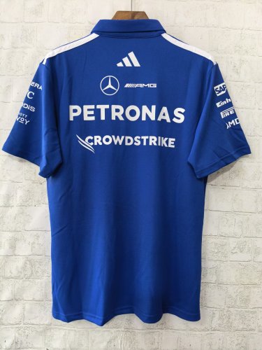 2026 F1 Benz New Pattern Short Sleeve Racing Suit