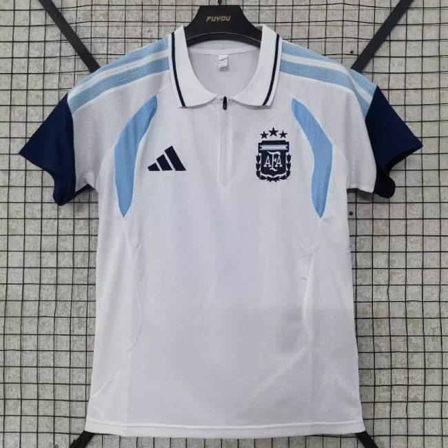 25-26 Argentina White Polo Short Sleeve