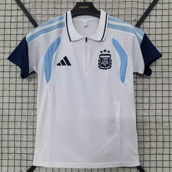 25-26 Argentina White Polo Short Sleeve