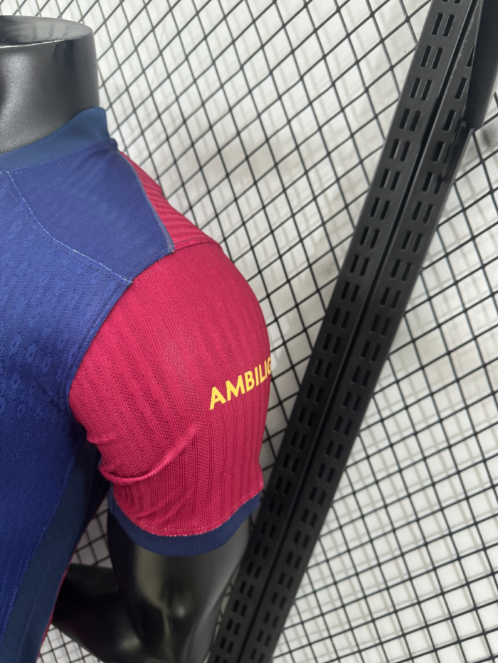 24-25 BAR Home Player Version Soccer Jersey