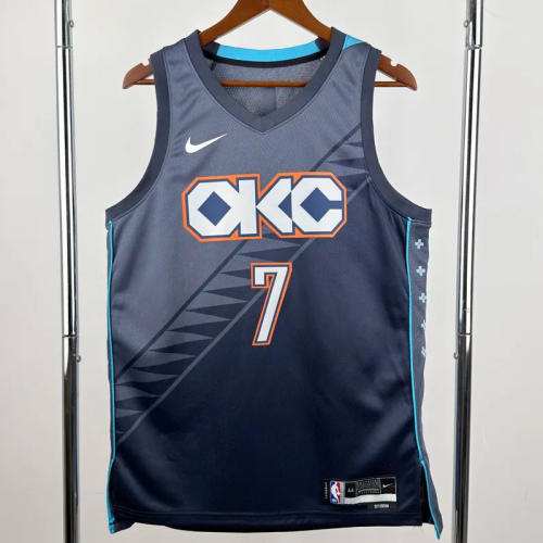 25-26 OKC Thunder HOLMGREN #7 Gray City Edition Top Quality Hot Pressing NBA Jersey