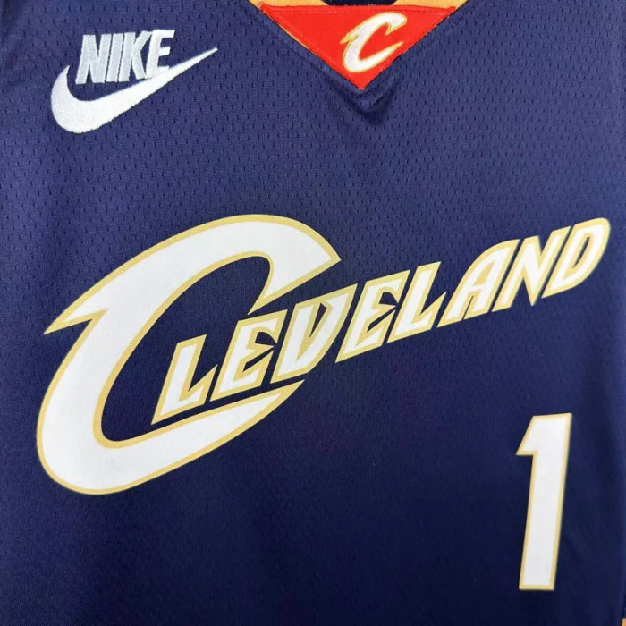25-26 Cleveland Cavaliers HARDEN #1 Royal blue Retro Top Quality Hot Pressing NBA Jersey (V领)