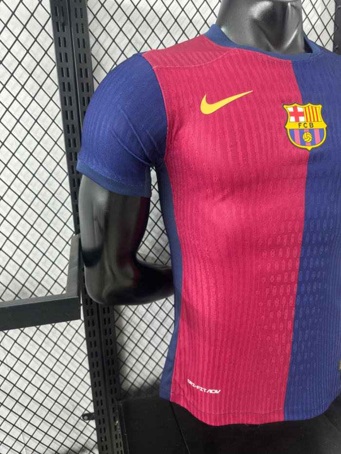 24-25 BAR Home Player Version Soccer Jersey