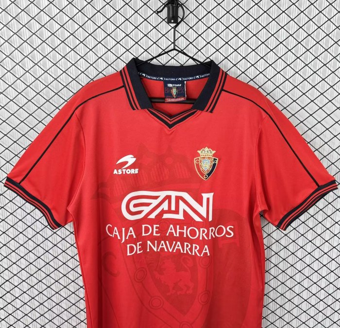 1998-1999 Osasuna Home Retro Soccer Jersey