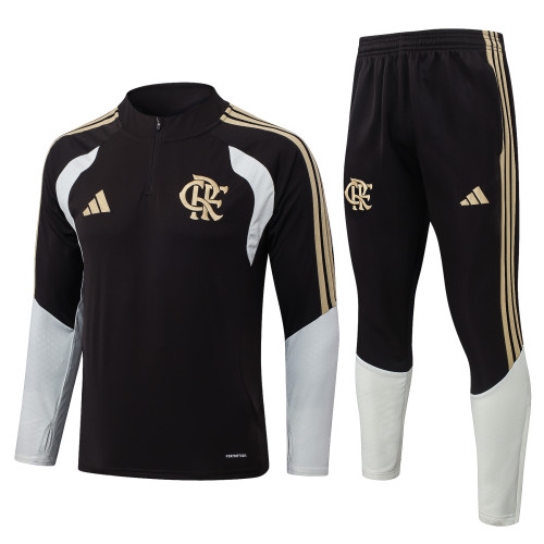 26-27 Flamengo High Quality Half Pull Tracksuit