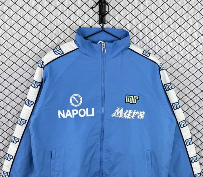 1988-1989 Napoli Blue Retro Windbreaker