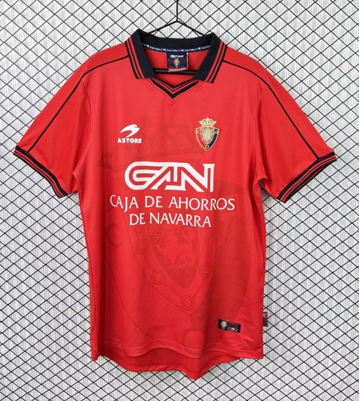1998-1999 Osasuna Home Retro Soccer Jersey