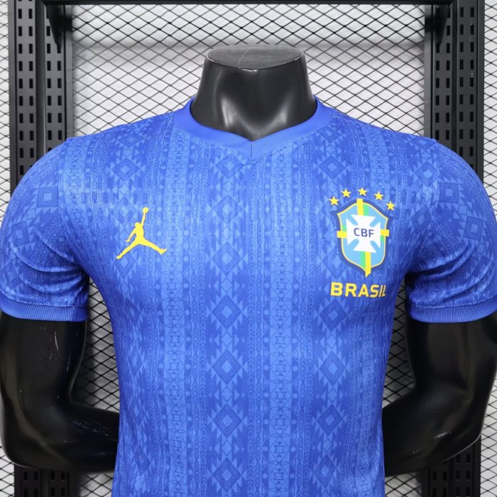 26-27 Brazil Blue Special Edition Player Version Soccer Jersey