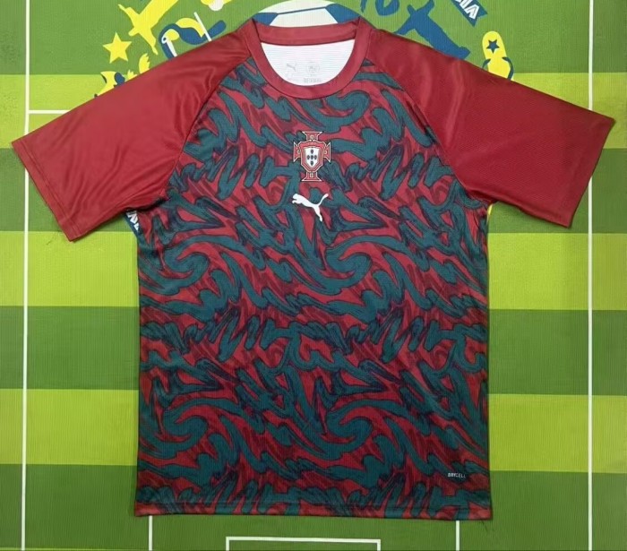 26-27 Portugal Red Training Shirts