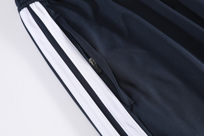 2026 AD Blue Kids Half Pull Tracksuit