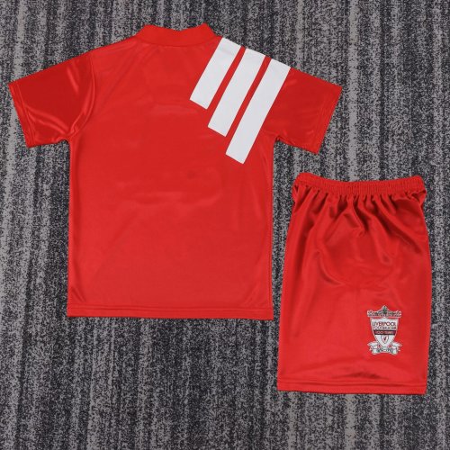 1992-1993 LIV Home Retro Kids Soccer Jersey