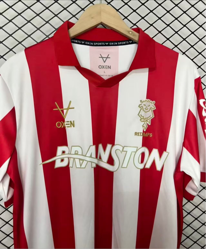 26-27 Lincoln City Red 50th Anniversary Commemorative Edition Fans Soccer Jersey