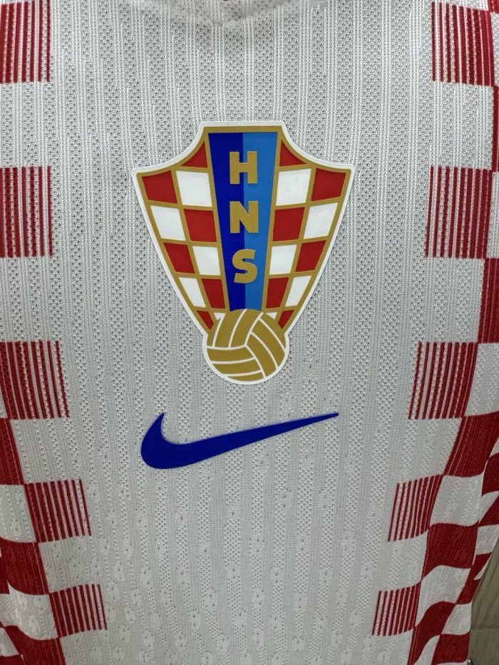 2026 World Cup Croatia Home Player Version Soccer Jersey