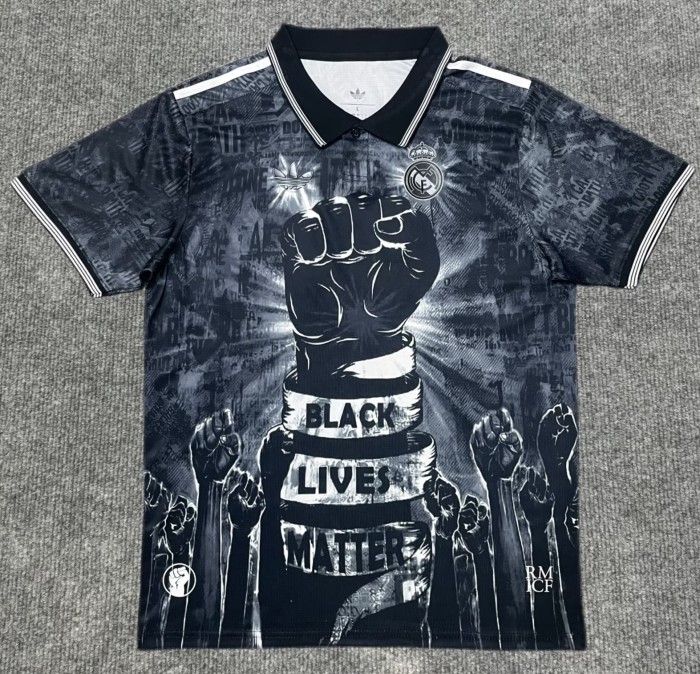 26-27 RMA Black Special Edition Fans Soccer Jersey