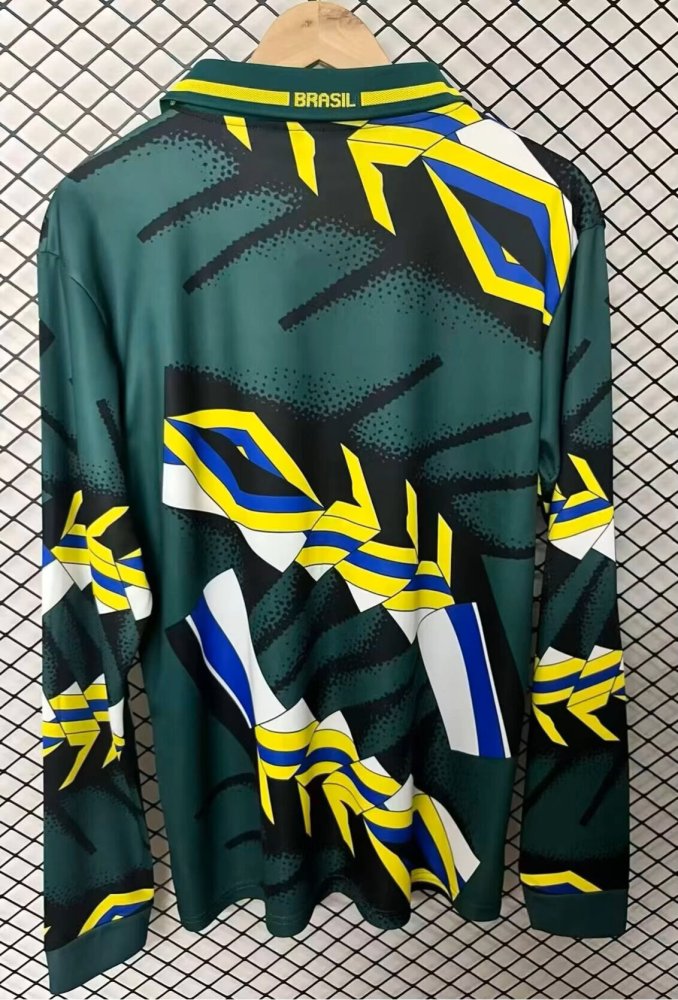 1994 World Cup Brazil GoalKeeper Long sleeves Retro Soccer Jersey 