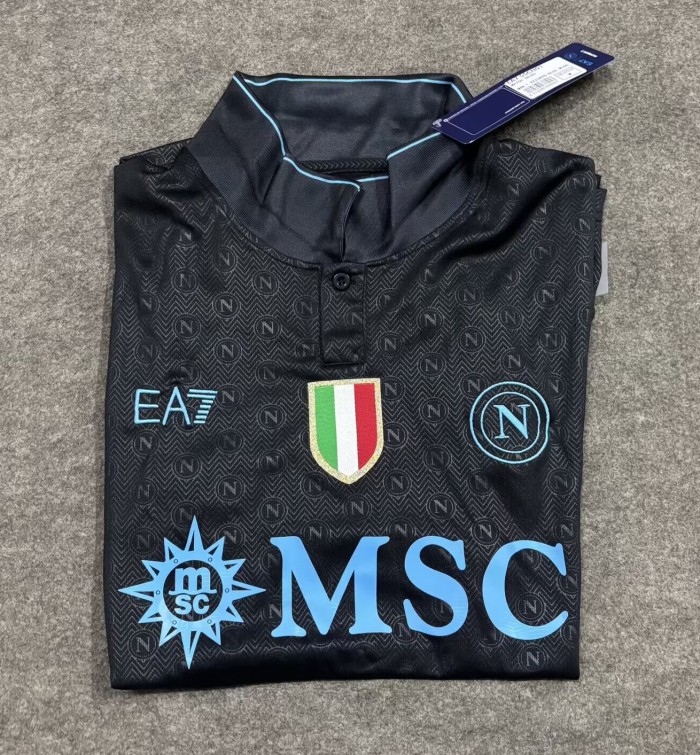 26-27 Napoli Black Special Edition Soccer Jersey