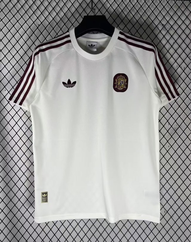 26-27 Spain White Casual Version Training shirts
