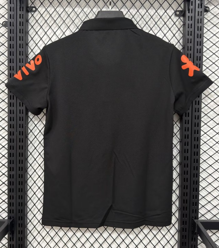 26-27 Brazil Black High Quality Polo Short Sleeve