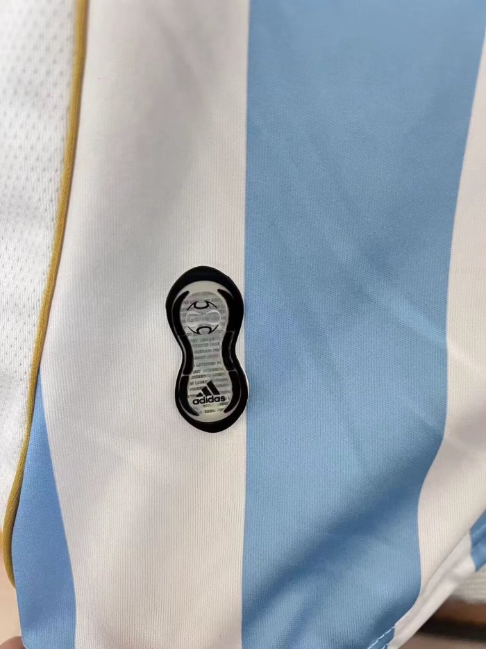 2004-2006 Argentina White Blue Hip-Hop Version Retro Soccer Jersey