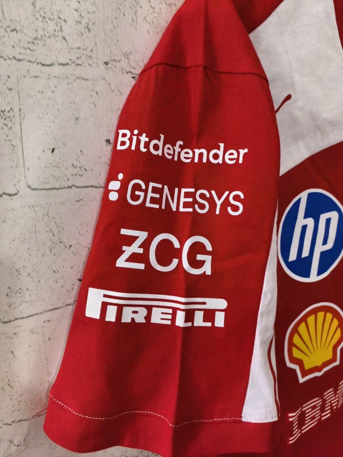 2026 F1 Ferrari New Pattern Red Short Sleeve Racing Suit