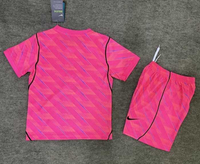 2026 France Pink GoalKeeper Kids Soccer Jersey