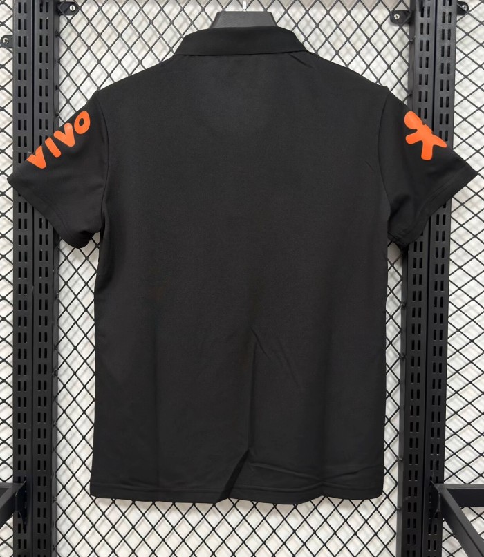 26-27 Brazil Black High Quality Polo Short Sleeve