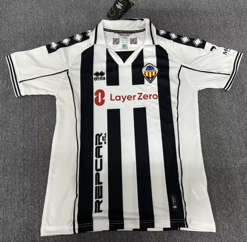 25-26 CD Castellon Retro Version Fans Soccer Jersey