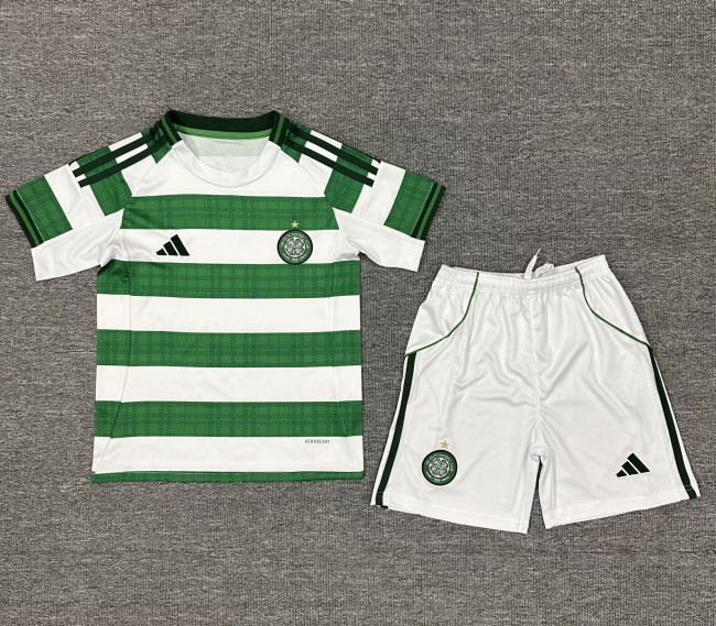 25-26 Celtic Home Kids Soccer Jersey