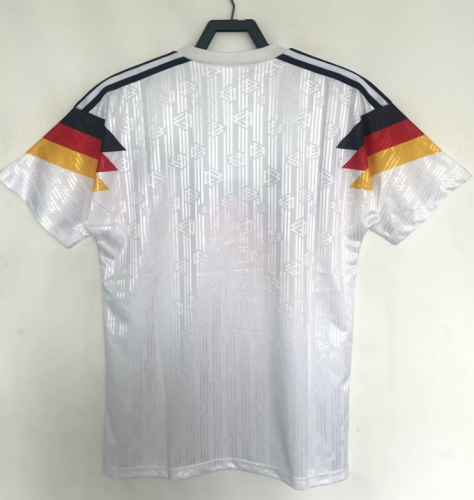 1990 Germany Home White Retro Soccer Jersey