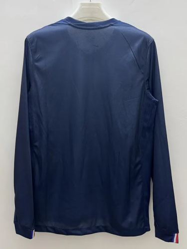 25-26 Paris Saint-Germain Home Long Sleeve Fans Soccer Jersey (长袖)