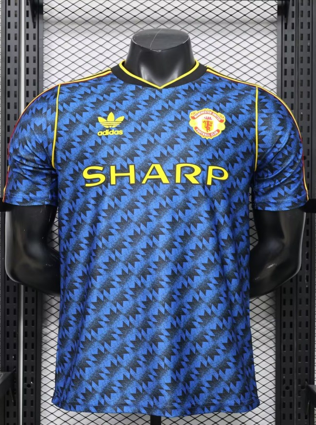 26-27 Manchester United Blue Special Edition Player Version Soccer Jersey