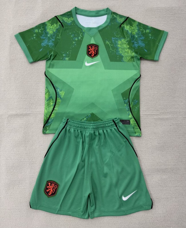 2026 Netherlands Green GoalKeeper Adult Suit