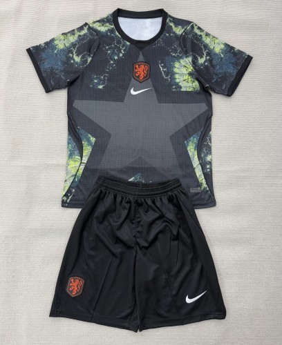 2026 Netherlands Black GoalKeeper Adult Suit