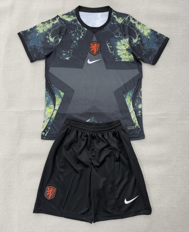 2026 Netherlands Black GoalKeeper Adult Suit