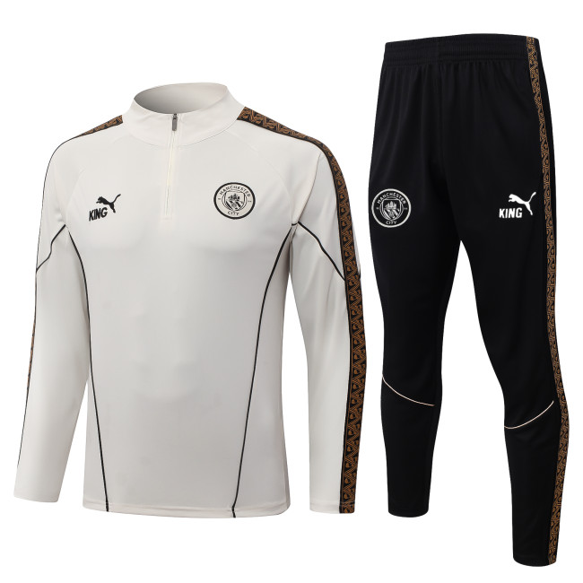 26-27 Manchester City High Quality Half Pull Tracksuit